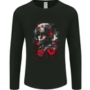 An American Soldier USA Army Marine Mens Long Sleeve T-Shirt Black