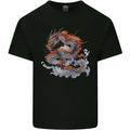 An Ancient Dragon on a Cloud Kids T-Shirt Childrens Black