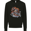 An Ancient Dragon on a Cloud Mens Sweatshirt Jumper Black