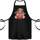 An Anime Voodoo Doll Cotton Apron 100% Organic Black