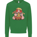 An Anime Voodoo Doll Kids Sweatshirt Jumper Irish Green
