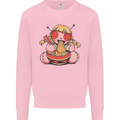 An Anime Voodoo Doll Kids Sweatshirt Jumper Light Pink