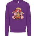 An Anime Voodoo Doll Kids Sweatshirt Jumper Purple