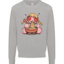 An Anime Voodoo Doll Kids Sweatshirt Jumper Sports Grey