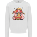 An Anime Voodoo Doll Kids Sweatshirt Jumper White
