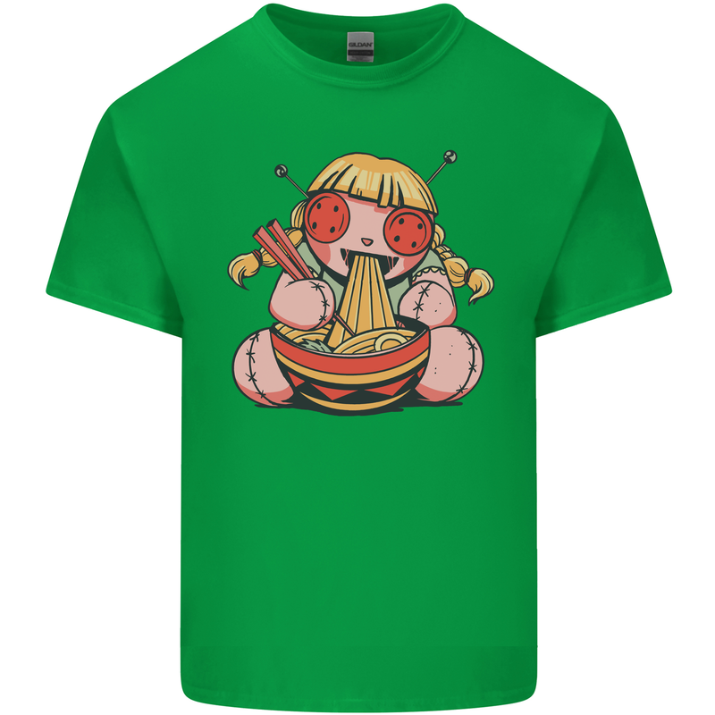 An Anime Voodoo Doll Mens Cotton T-Shirt Tee Top Irish Green