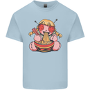 An Anime Voodoo Doll Mens Cotton T-Shirt Tee Top Light Blue