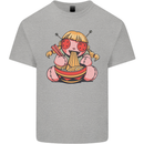 An Anime Voodoo Doll Mens Cotton T-Shirt Tee Top Sports Grey