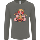 An Anime Voodoo Doll Mens Long Sleeve T-Shirt Charcoal