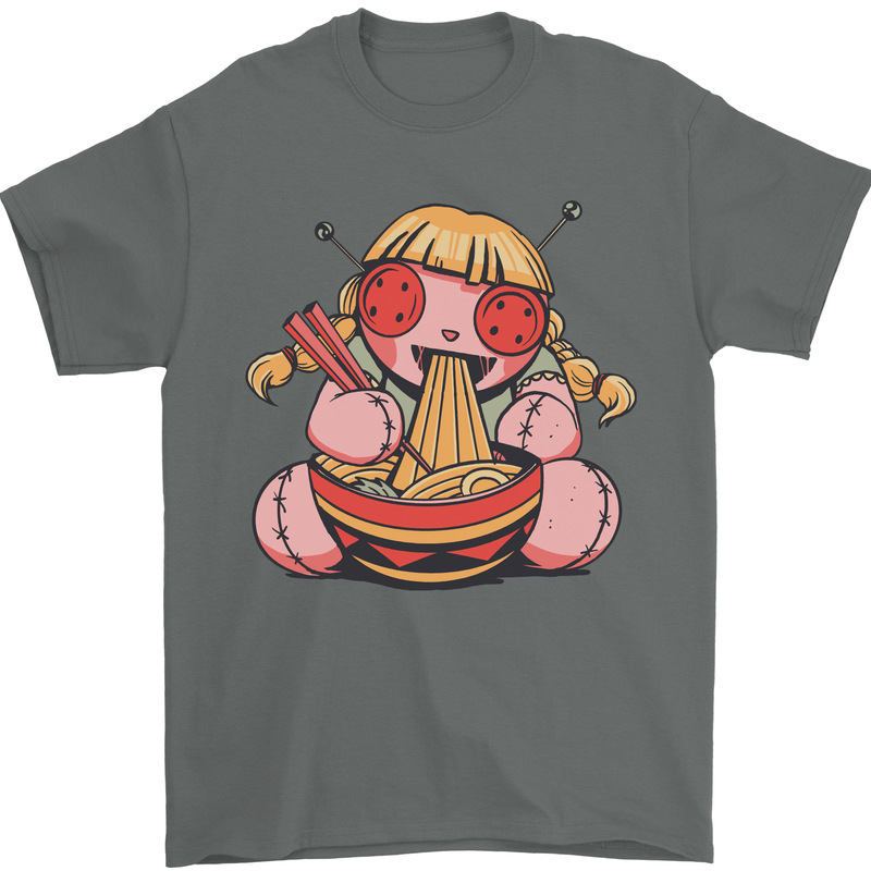 An Anime Voodoo Doll Mens T-Shirt 100% Cotton Charcoal