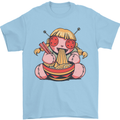An Anime Voodoo Doll Mens T-Shirt 100% Cotton Light Blue