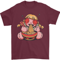 An Anime Voodoo Doll Mens T-Shirt 100% Cotton Maroon
