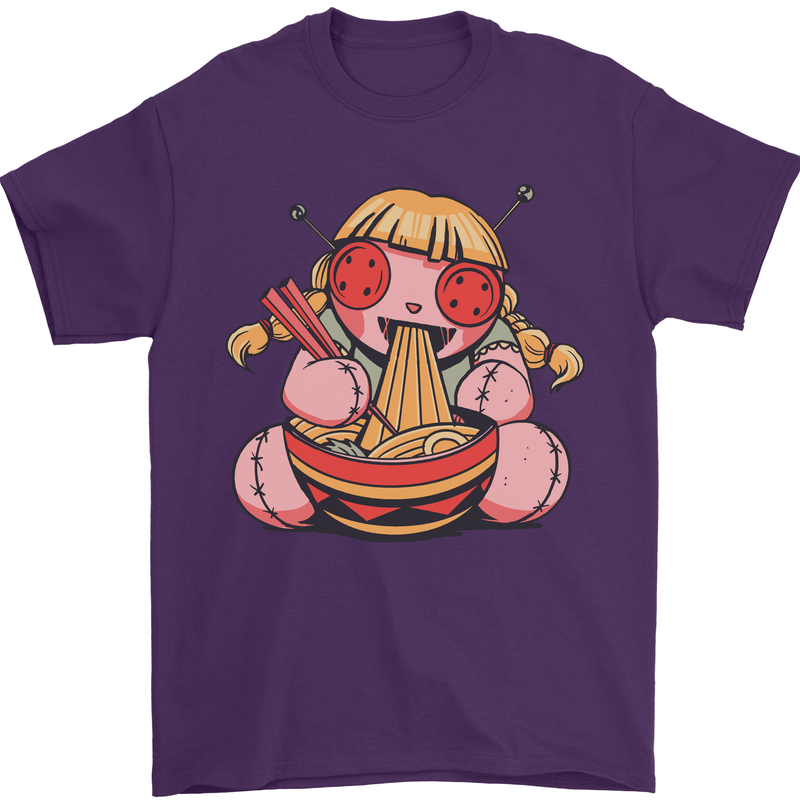 An Anime Voodoo Doll Mens T-Shirt 100% Cotton Purple