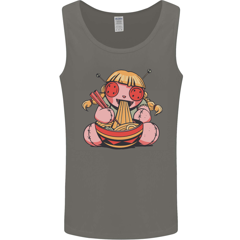 An Anime Voodoo Doll Mens Vest Tank Top Charcoal