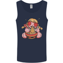 An Anime Voodoo Doll Mens Vest Tank Top Navy Blue