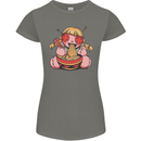An Anime Voodoo Doll Womens Petite Cut T-Shirt Charcoal