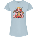 An Anime Voodoo Doll Womens Petite Cut T-Shirt Light Blue