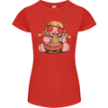 An Anime Voodoo Doll Womens Petite Cut T-Shirt Red