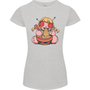 An Anime Voodoo Doll Womens Petite Cut T-Shirt Sports Grey