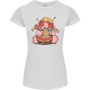 An Anime Voodoo Doll Womens Petite Cut T-Shirt White