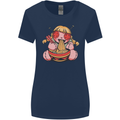 An Anime Voodoo Doll Womens Wider Cut T-Shirt Navy Blue