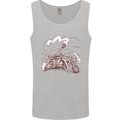 An Army Biker With Tank Skull Motorcycle Mens Vest Tank Top Sports Grey