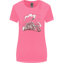 An Army Biker With Tank Skull Motorcycle Womens Wider Cut T-Shirt Azalea