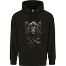An Artistic Lion And Grizzly Bear Cub Mens 80% Cotton Hoodie Black