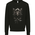 An Artistic Lion And Grizzly Bear Cub Mens Sweatshirt Jumper Black