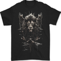An Artistic Lion And Grizzly Bear Cub Mens T-Shirt 100% Cotton BLACK
