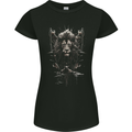 An Artistic Lion And Grizzly Bear Cub Womens Petite Cut T-Shirt Black