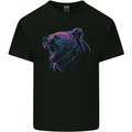 An Artistic Roaring Grizzly Bear Mens Cotton T-Shirt Tee Top Black