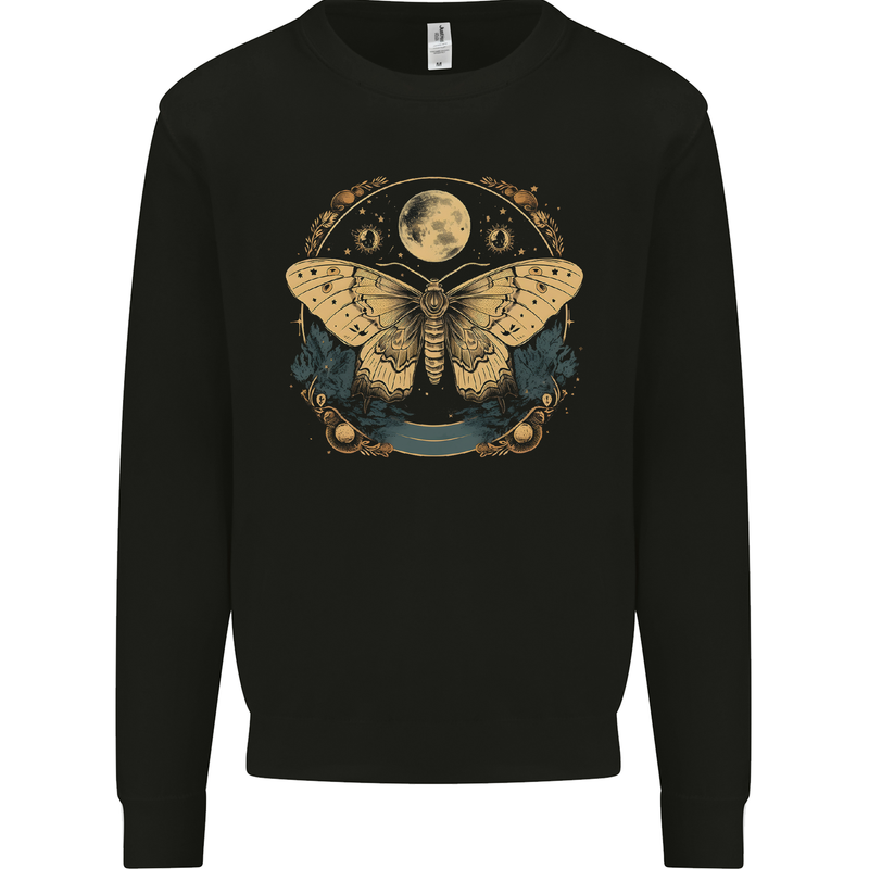 An Astral Butterfly Mens Sweatshirt Jumper Black