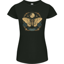 An Astral Butterfly Womens Petite Cut T-Shirt Black