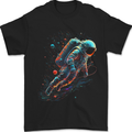 An Astronaut in Outer Space Man Mens T-Shirt 100% Cotton Black