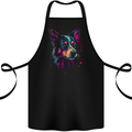 An Awesome Border Collie Dog Cotton Apron 100% Organic Black