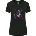 An Awesome Border Collie Dog Womens Wider Cut T-Shirt Black