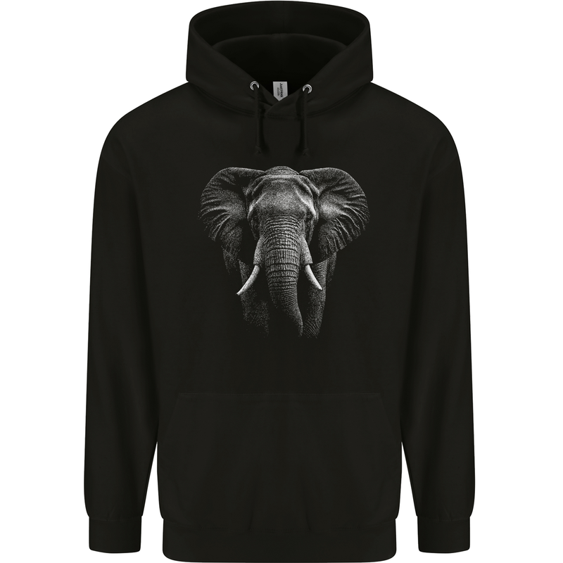 An Awesome Elephant Childrens Kids Hoodie Black