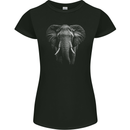 An Awesome Elephant Womens Petite Cut T-Shirt Black