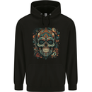 An Aztec Skull Mexico Childrens Kids Hoodie Black