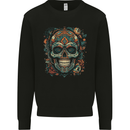 An Aztec Skull Mexico Mens Sweatshirt Jumper Black