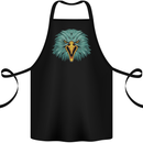 An Eagle Head Cotton Apron 100% Organic Black