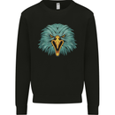 An Eagle Head Kids Sweatshirt Jumper Black