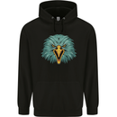 An Eagle Head Mens 80% Cotton Hoodie Black