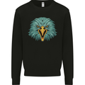 An Eagle Head Mens Sweatshirt Jumper Black