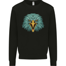 An Eagle Head Mens Sweatshirt Jumper Black
