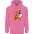 An English Bulldog Dog Illustration Mens 80% Cotton Hoodie Azelea