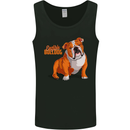 An English Bulldog Dog Illustration Mens Vest Tank Top Black