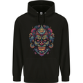 An Evil Clown Mask Skull Mens 80% Cotton Hoodie Black