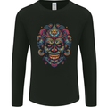 An Evil Clown Mask Skull Mens Long Sleeve T-Shirt Black